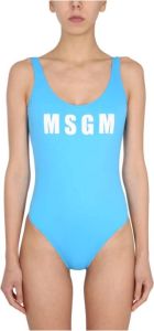 Msgm Swimsuit Blauw Dames