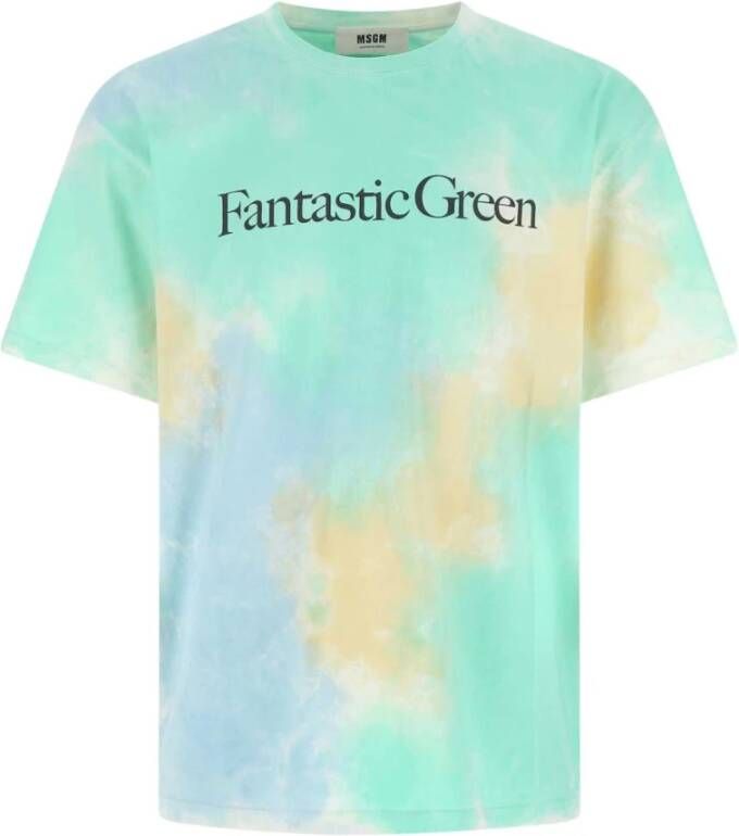 Msgm Fantastisch T-shirt Green Heren