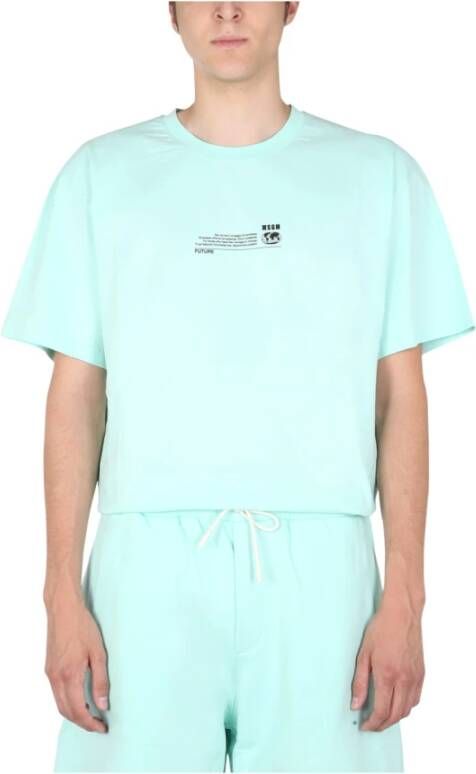 Msgm T-Shirt Groen Heren