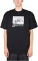 Msgm T-shirt met duizeligheid print Zwart Heren - Thumbnail 1