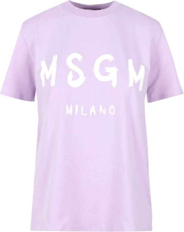 Msgm t-shirt Paars Dames