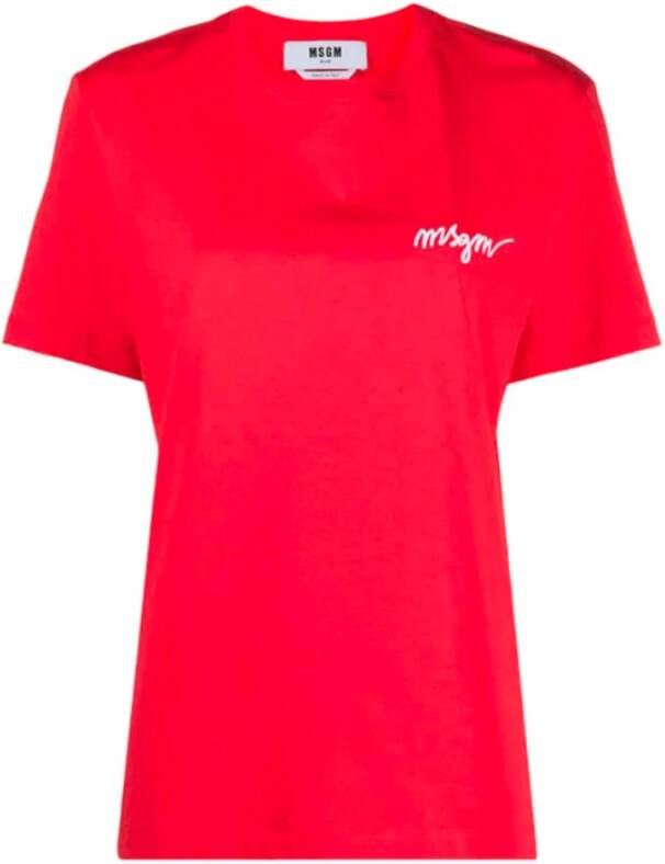 Msgm t-shirt Rood Dames
