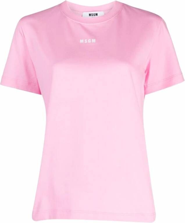 Msgm T-Shirt Roze Dames