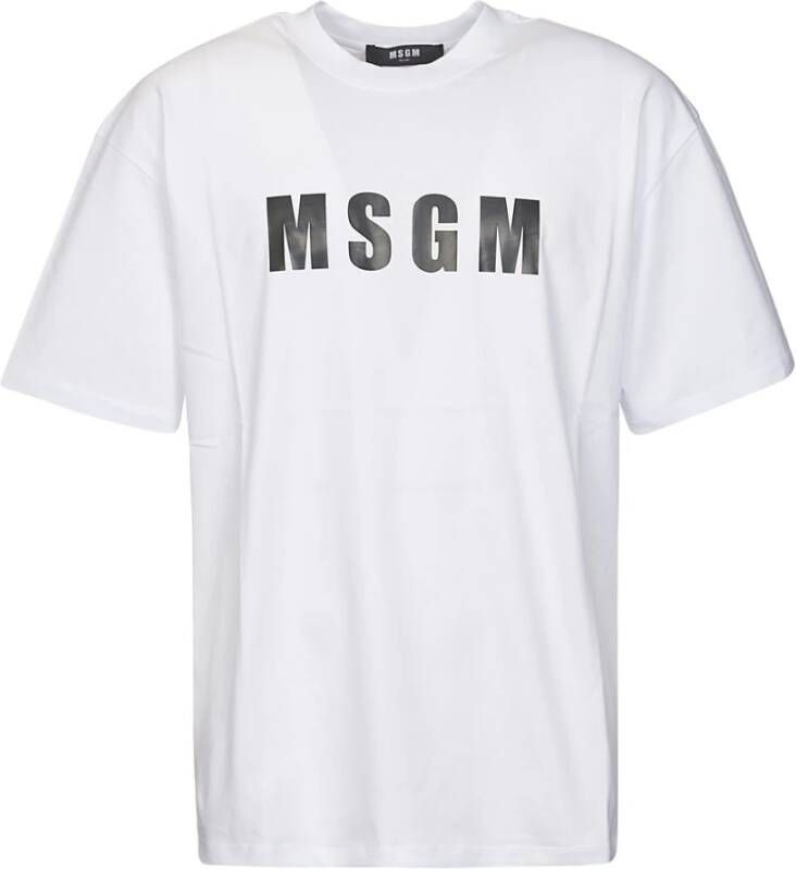 Msgm t-shirt Wit Heren