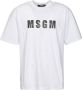 Msgm t-shirt White Heren - Thumbnail 1
