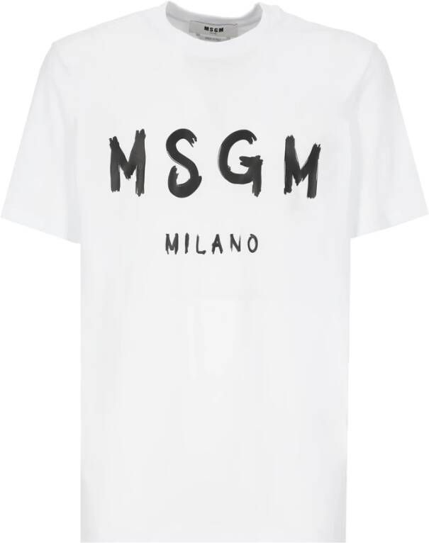 Msgm t-shirt White Heren