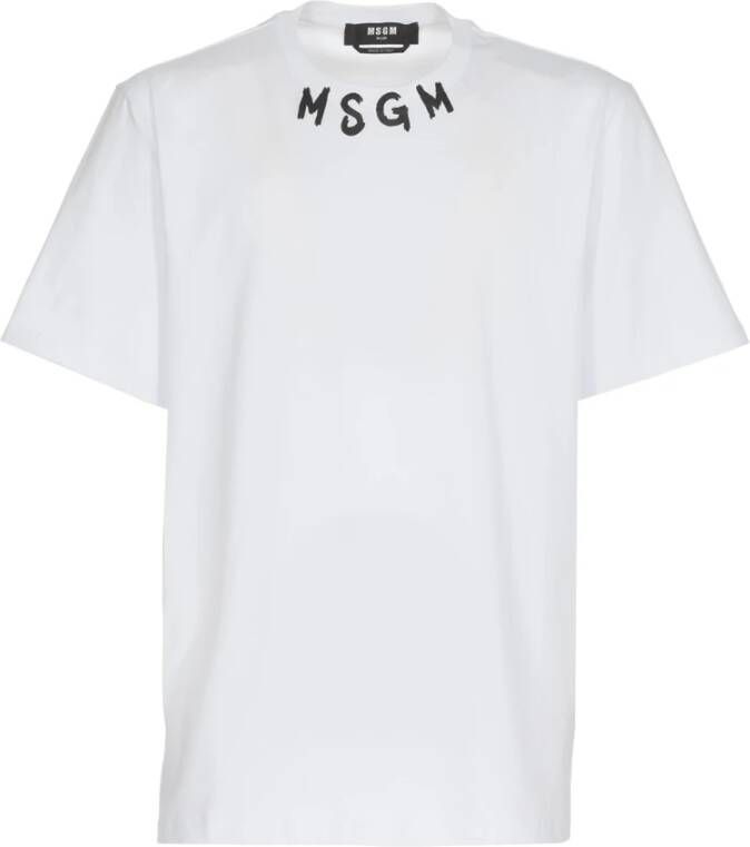 Msgm t-shirt Wit Heren