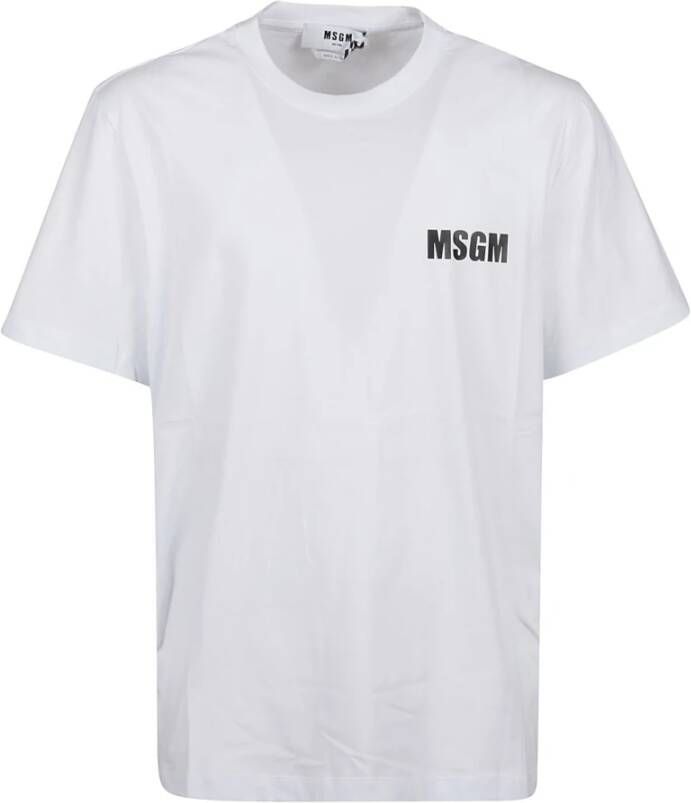 Msgm T-Shirt Wit Heren