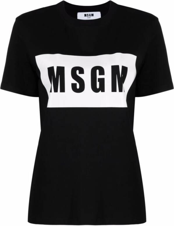 Msgm T-Shirt Zwart Dames