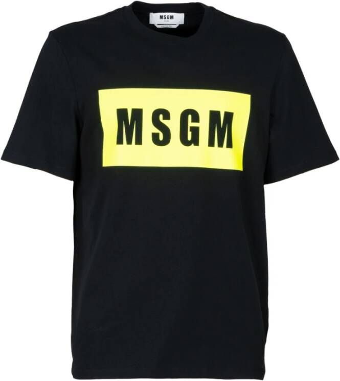 Msgm t-shirt Zwart Heren
