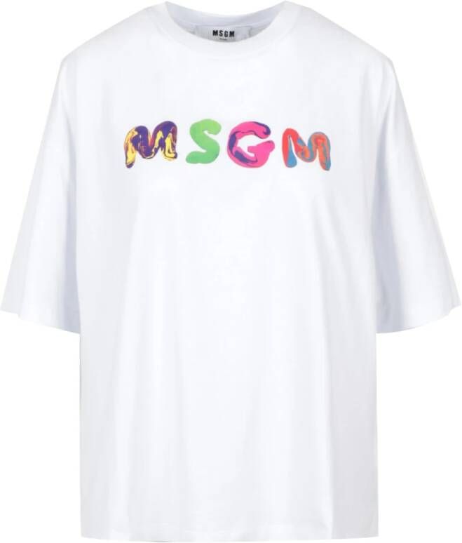 Msgm T-shirts and Polos White Wit Dames