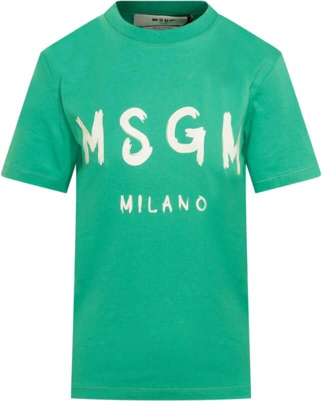 Msgm T-Shirts Groen Dames
