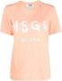Msgm T-Shirts Oranje Dames - Thumbnail 1