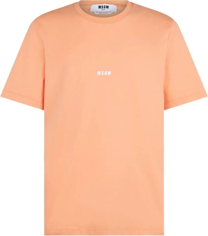 Msgm T-shirts Oranje Heren