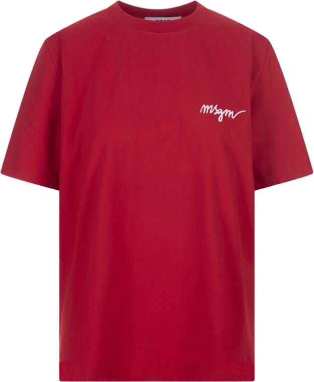 Msgm T-Shirts Rood Dames