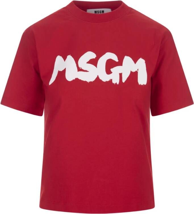 Msgm T-Shirts Rood Dames