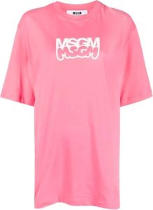 Msgm T-Shirts Roze Dames