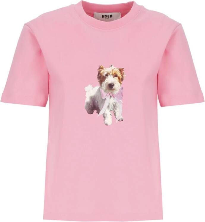 Msgm T-Shirts Roze Dames