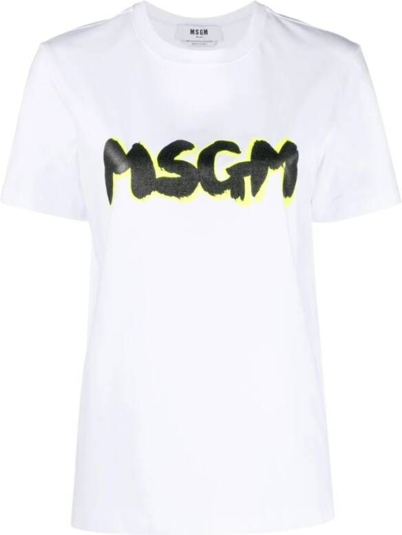 Msgm T-Shirts Wit Dames