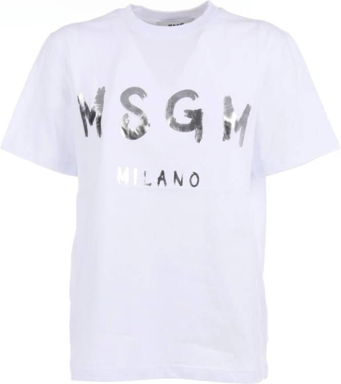 Msgm T-Shirts Wit Dames