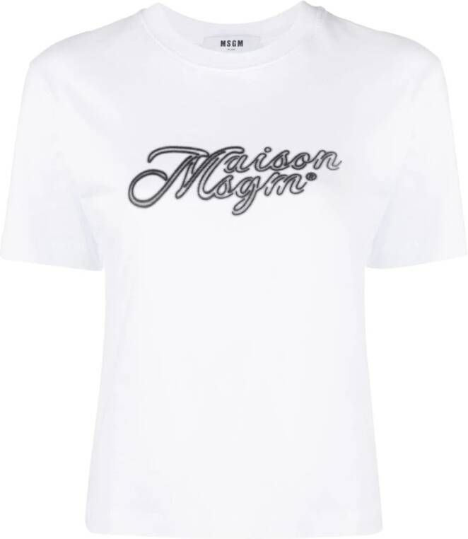 Msgm T-Shirts Wit Dames