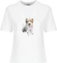 Msgm Katoenen T-shirt met Stijlvol Ontwerp White Dames - Thumbnail 1