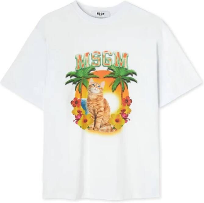 Msgm T-Shirts White Dames