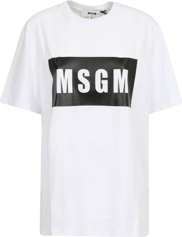 Msgm T-Shirts White Heren