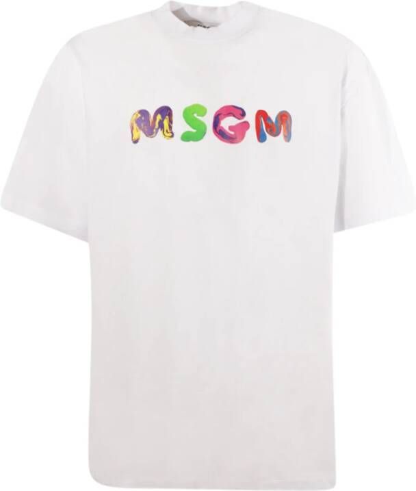 Msgm T-shirts White Heren