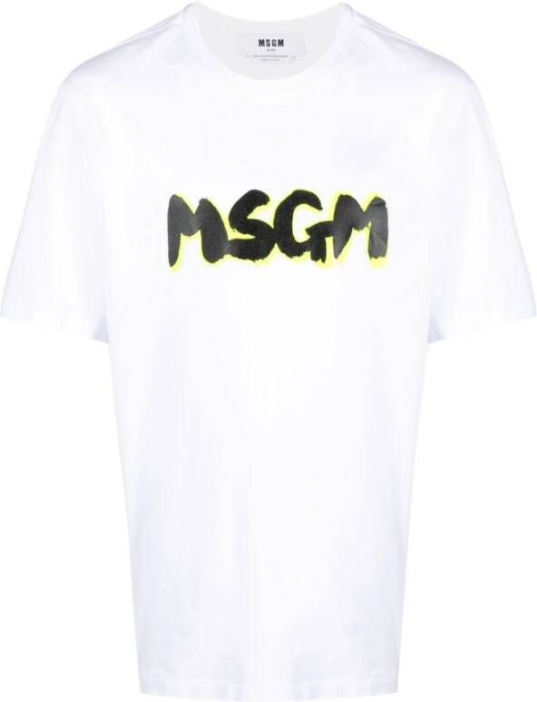 Msgm T-shirts Wit Heren