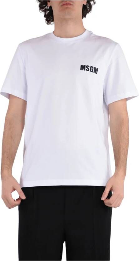 Msgm T-shirts Wit Heren