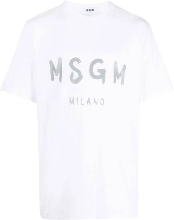 Msgm T-shirts Wit Heren