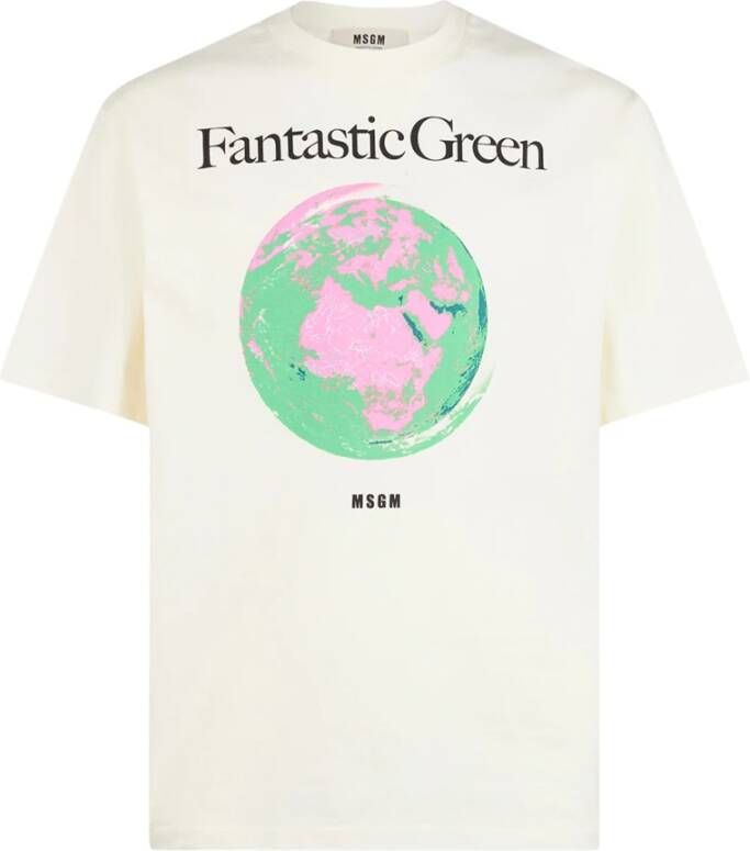 Msgm T-Shirts Beige Heren