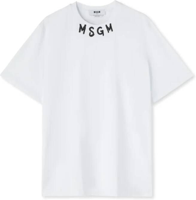 Msgm T-Shirts Wit Heren