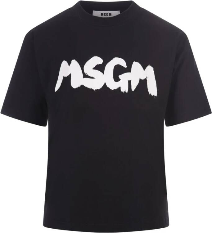 Msgm T-Shirts Zwart Dames