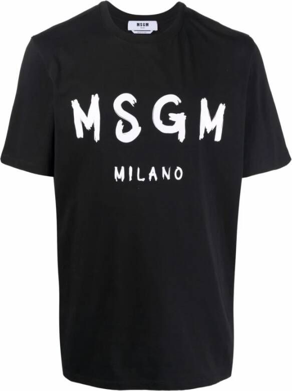 Msgm T-shirts Zwart Heren