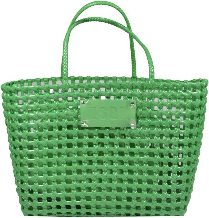 Msgm Tote Bags Groen Dames