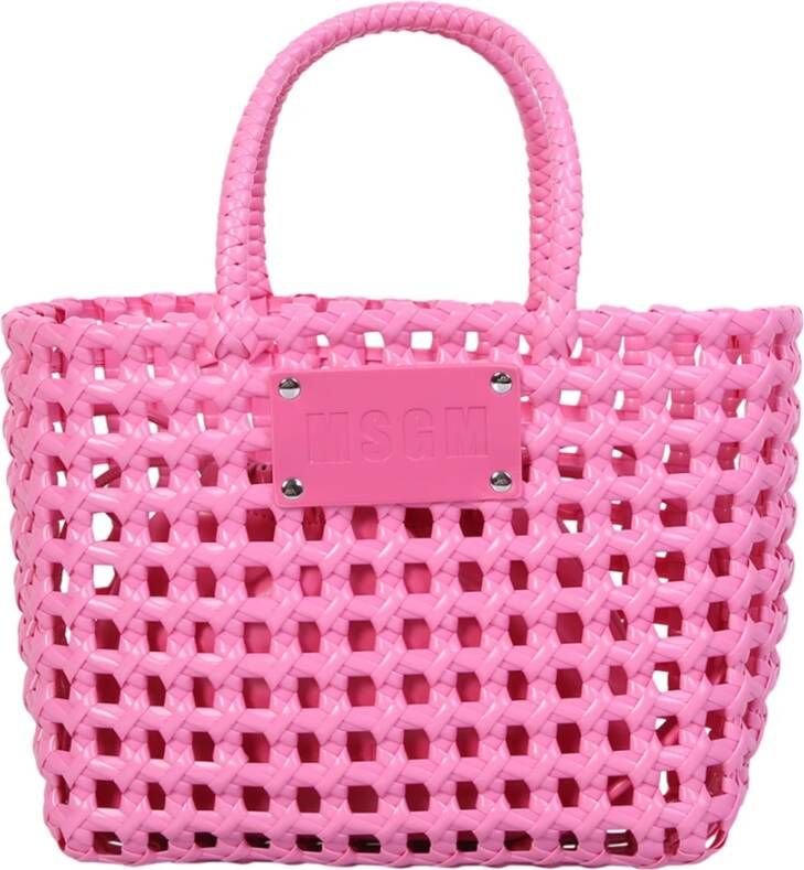 Msgm Tote Bags Roze Dames