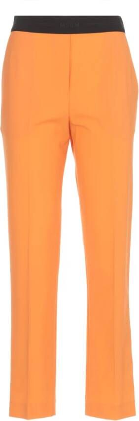 Msgm Trousers Oranje Dames