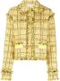 Msgm Katoenmix Jas met Acetaat Yellow Dames - Thumbnail 1