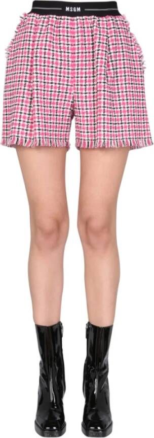 Msgm Tweed shorts Meerkleurig Dames
