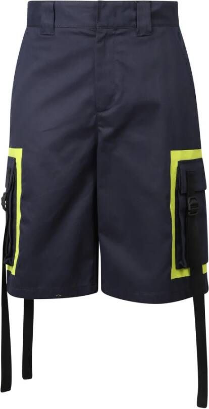 Msgm Wide leg shorts Blauw Heren