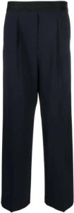 Msgm Wide Trousers Blauw Dames
