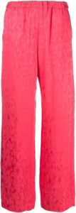 Msgm Wide Trousers Roze Dames