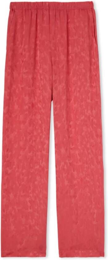 Msgm Wide Trousers Roze Dames
