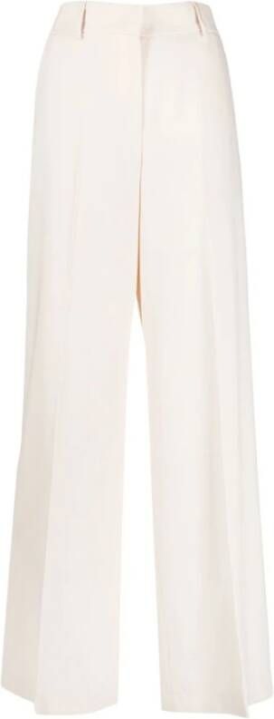 Msgm Wide Trousers Wit Dames