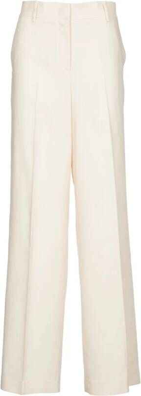 Msgm Wide Trousers Wit Dames