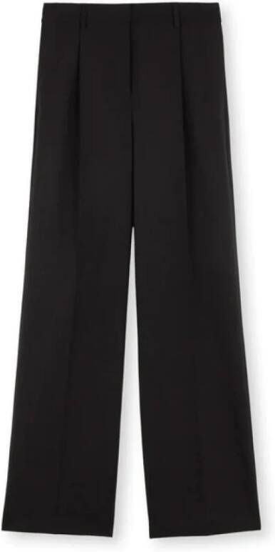 Msgm Wide Trousers Zwart Dames