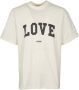 Msgm Witte Love Print T-shirts en Polos White Heren - Thumbnail 1