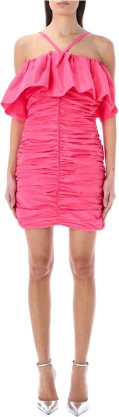 Msgm Women Clothing Dress Hot Pink Ss23 Roze Dames